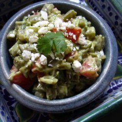 Cactus Salad With Avocado Dressing- Nopales recipe