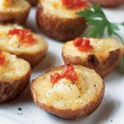 Smoked Salmon and Cheese Mini Twice-Baked Potatoes recipe