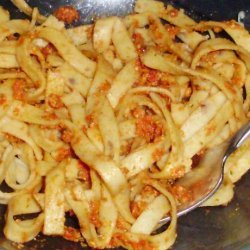 Healthy Sun-Dried Tomato Feta Pesto Linguine recipe