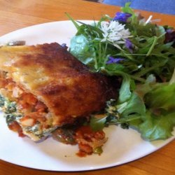 Roast Vegetable, Spinach and Ricotta Lasagna (Modified) recipe