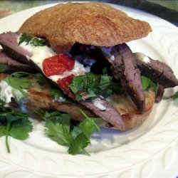 Bbq (or Broiled) Flank Steak Sandwiches recipe