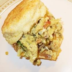 Green Eggs and Ham Breakfast Sandwich recipe