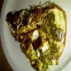 Portobello Pesto Egg Omelette recipe