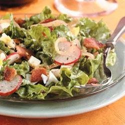 Lettuce with Hot Bacon Dressing recipe