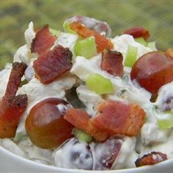 Chicken Salad With Bacon and Red Grapes recipe