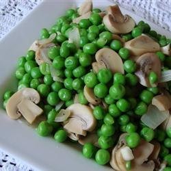 Peas with Mushrooms recipe