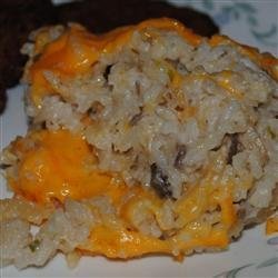 Rice Casserole with Cheese and Almonds recipe