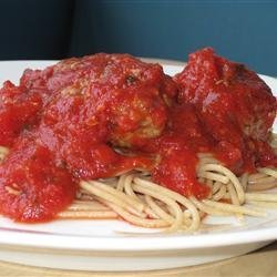 Meatball Spaghetti Sauce recipe
