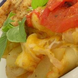 Zucchini, Tomato, and Onion Casserole recipe