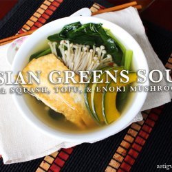 Asian Greens and Tofu Soup recipe