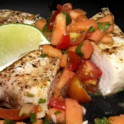 Quick Grilled Swordfish With Papaya Salsa recipe