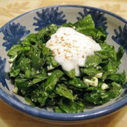 Spinach Salad With Feta and Nutmeg recipe