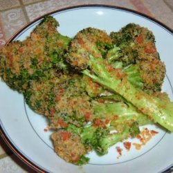 Flash Roasted Boccoli With Spicy Crumbs recipe