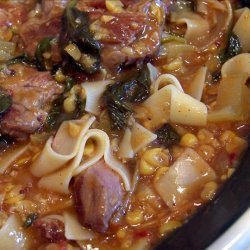 Country Ribs Slow Braised in Wine--With Noodles recipe