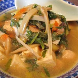 Chicken Mushroom Miso Soup recipe