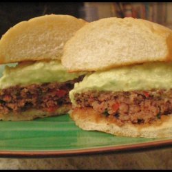 Peppered Burgers With Avocado recipe