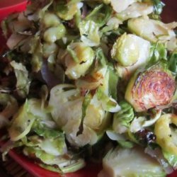 Roasted Sliced Brussels Sprouts With Garlic recipe