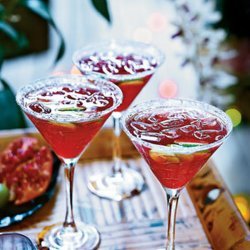 Pomegranate-Key Lime Vodka Cocktails recipe