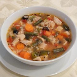 Chunky Turkey Soup, Mediterranean Style recipe