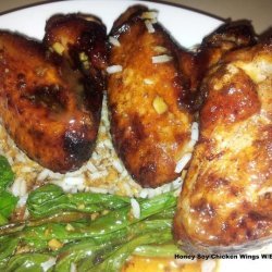 Honey Soy Chicken Wings W/ Bok Choy recipe
