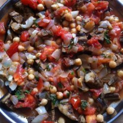 Musaka'a (Palestinian Eggplant Baked With Tomatoes and Chickpeas recipe