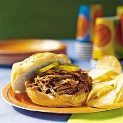 Slow-Cooker Barbecue Beef Sandwiches recipe