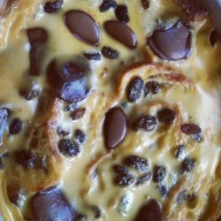 Chocolate Croissant Bread Pudding recipe