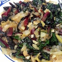 Sweet and Spicy Swiss Chard recipe