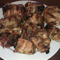 Grilled Stuffed Chicken Thighs recipe