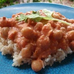 Peanut-Ginger Chickpea Curry recipe