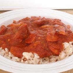 Portuguese Chourico, Beans, and Rice recipe