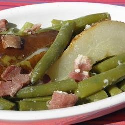 Green Beans and Pears with Bacon recipe