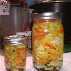 Pickled Hot Peppers recipe