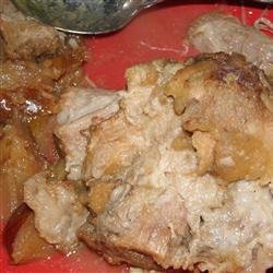 Easy Slow Cooker Apple Pork Roast recipe