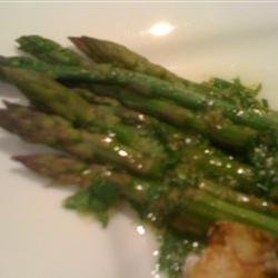 Asparagus with Lime and Ginger recipe