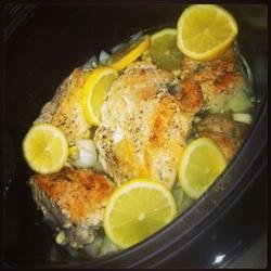Slow Cooker Lemon and Thyme Chicken recipe