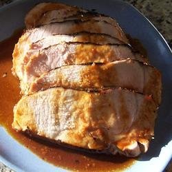 Fruit Glazed Pork Roast recipe