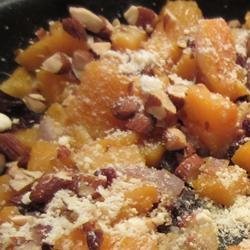 Butternut Squash With Cranberries and Almonds recipe