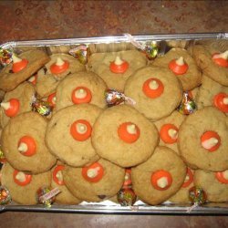 Candy Corn Kiss Cookies recipe