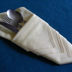 Serviette/Napkin Folding, Diamond Pouch Make in Advance recipe