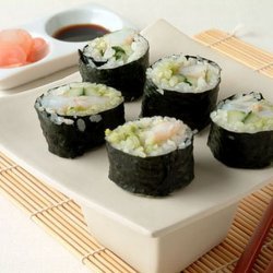 Avocado and Shrimp Sushi recipe