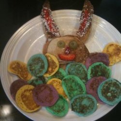 Easter Bunny Pancakes and Egg Basket recipe