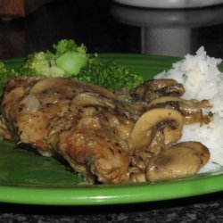 Pheasant With Mushrooms  and Onions recipe