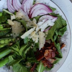 Sugar Snap Pea Salad With (Crispy Prosciutto And) Mint recipe