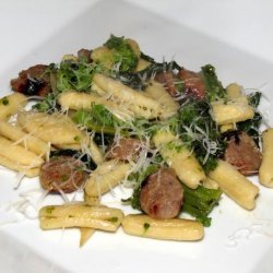 Cavatelli With Sausage and Broccoli Rabe recipe