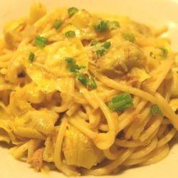Artichokes and Tuna Pasta Sauce (Rachael Ray) recipe