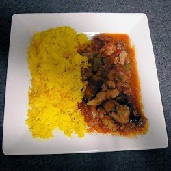 Pan Fried Chicken and Chorizo With Rice recipe