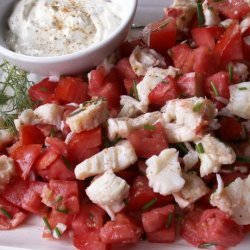 Fresh Tomato and Crab Salad recipe