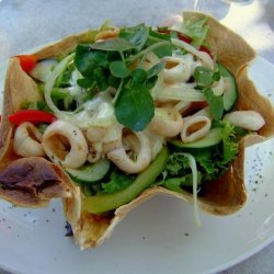 Salads in Tortilla Shells recipe