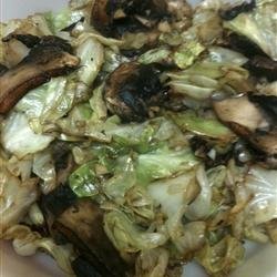 Cabbage with Portobello Mushrooms recipe